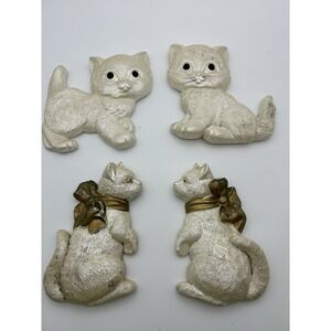 VTG 1992/1993 Milller Studio cat Wall Wear‎ Chalk Plaques Set Of 4